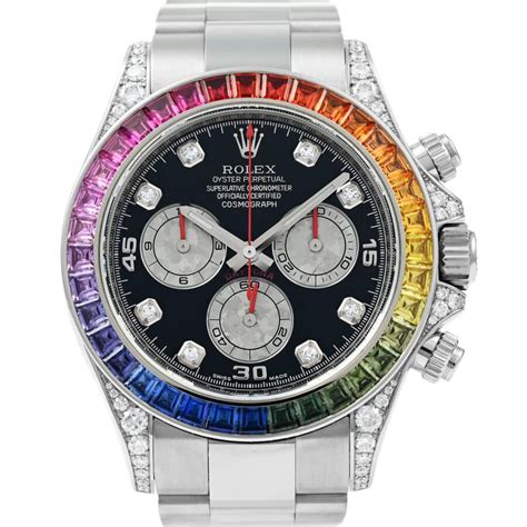 rolex rainbow oro bianco|rolex rainbow 116599.